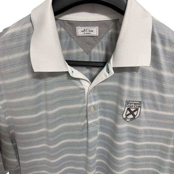 Adidas Adipure Golf Shirt Mens Mistwood Golf Club Logo Size Large - Picture 5 of 6
